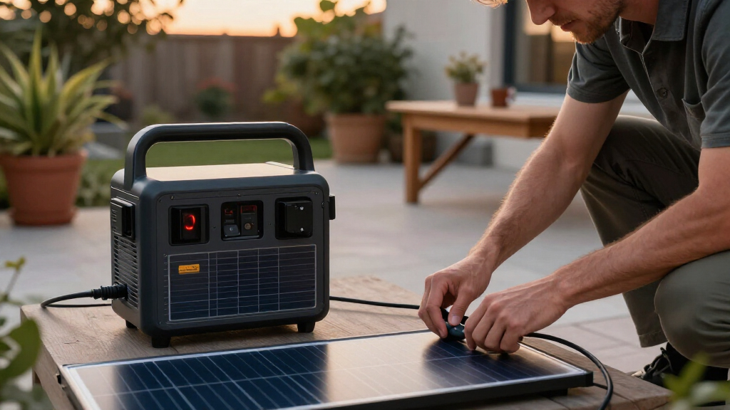 solar generator kit for quiet backup power