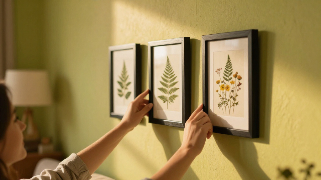 framed botanical prints set