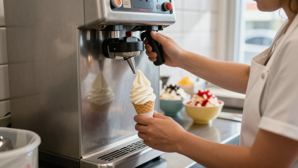 commercial countertop soft serve machine