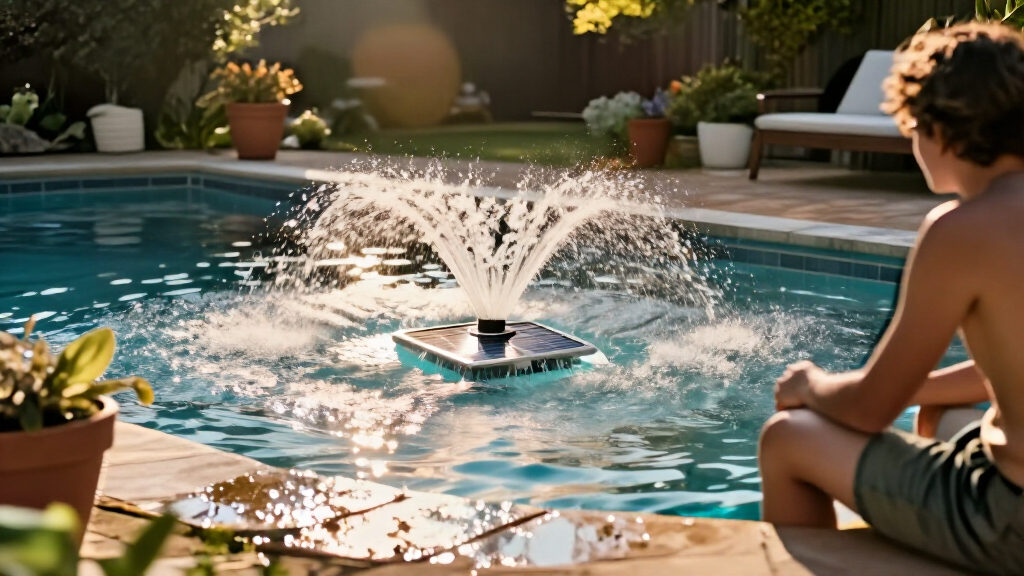 solar pool fountains