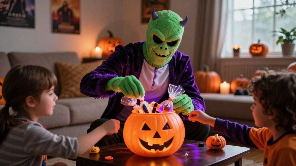 movie themed Halloween candy bowls