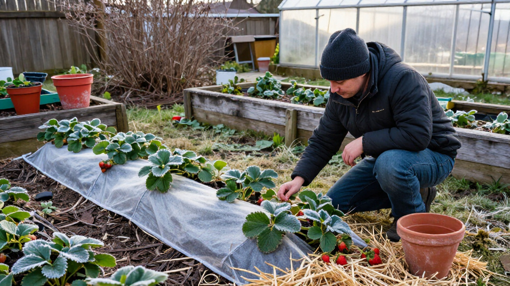 best strawberry plant winter protection