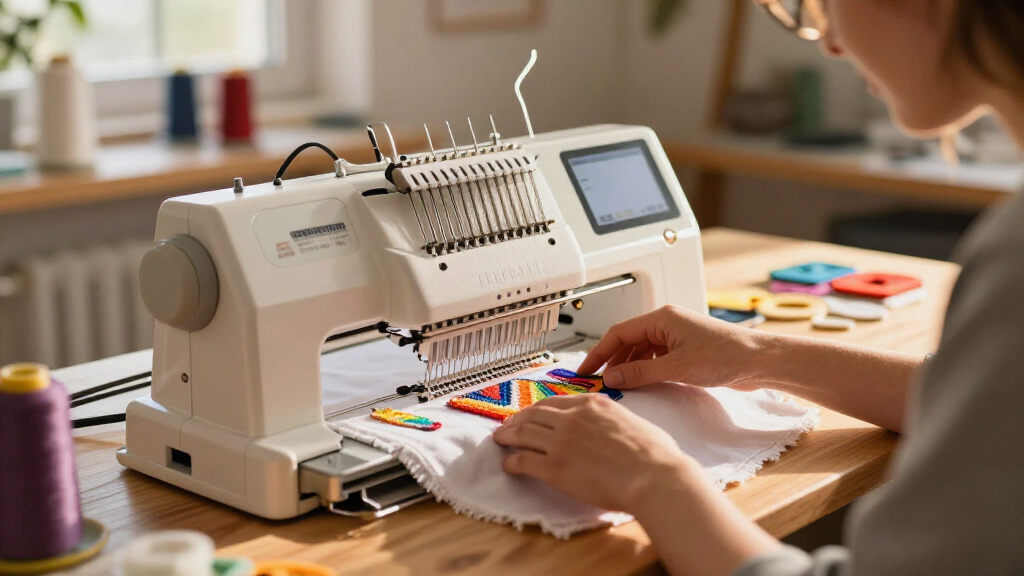 computerized embroidery machine for art patches