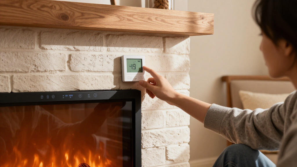 electric fireplace inserts with thermostat