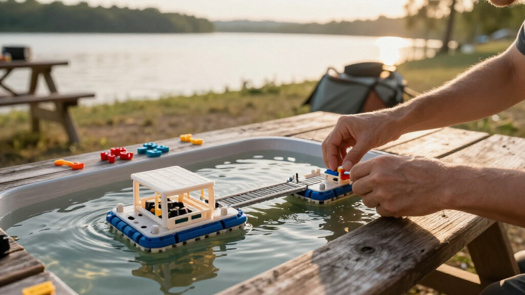 floating pontoonbridge model kit