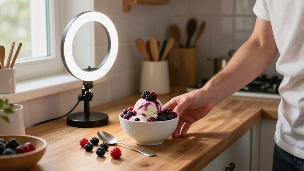 ring lights for dessert photography