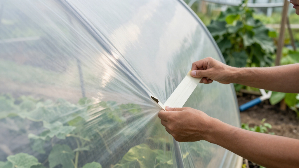 best poly repair tape for hoop house covers