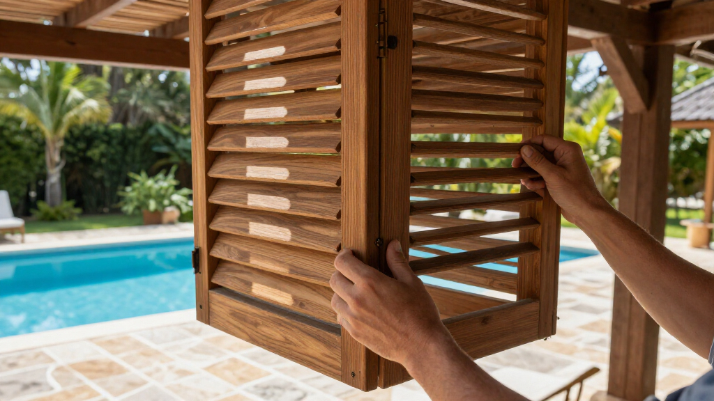 best louvered pergola for pool deck