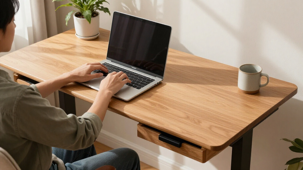 best electric standing desk with storage