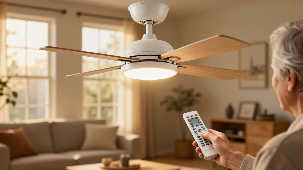 ceiling fans with bright led and remote