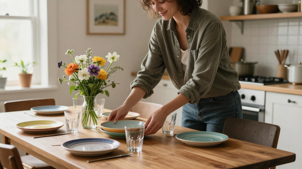 dining table set for a fresh start home