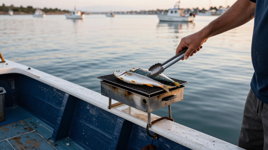 marine grill mount system
