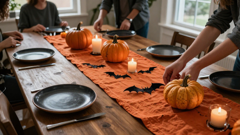 Halloween table runners