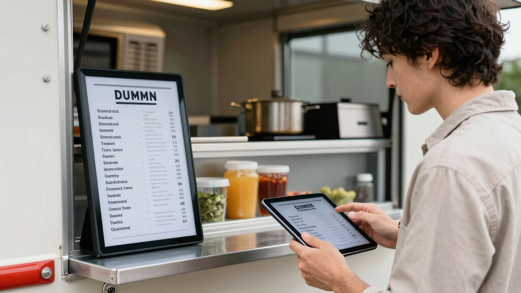 best WiFi digital menu boards for food trucks