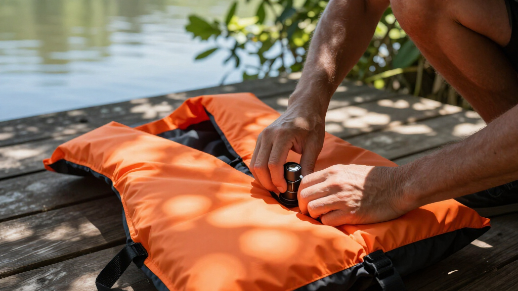 manual inflatable life jacket vest