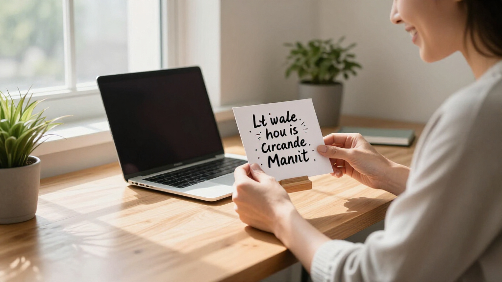 motivational quote desk accessories