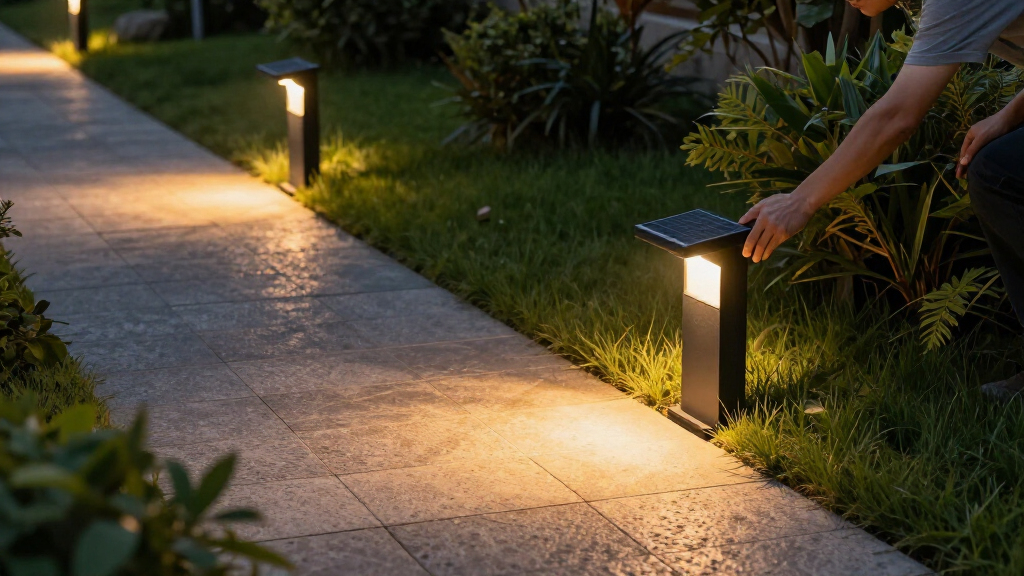 solar path lights landscape premium