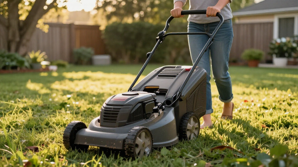 battery self propelled lawn mower
