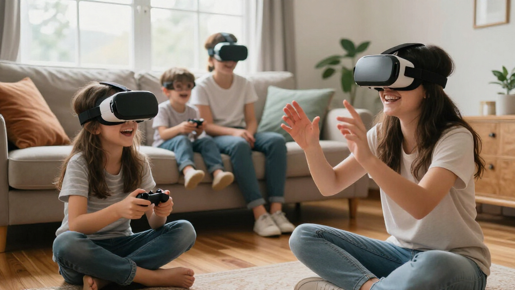 vr headset for family games