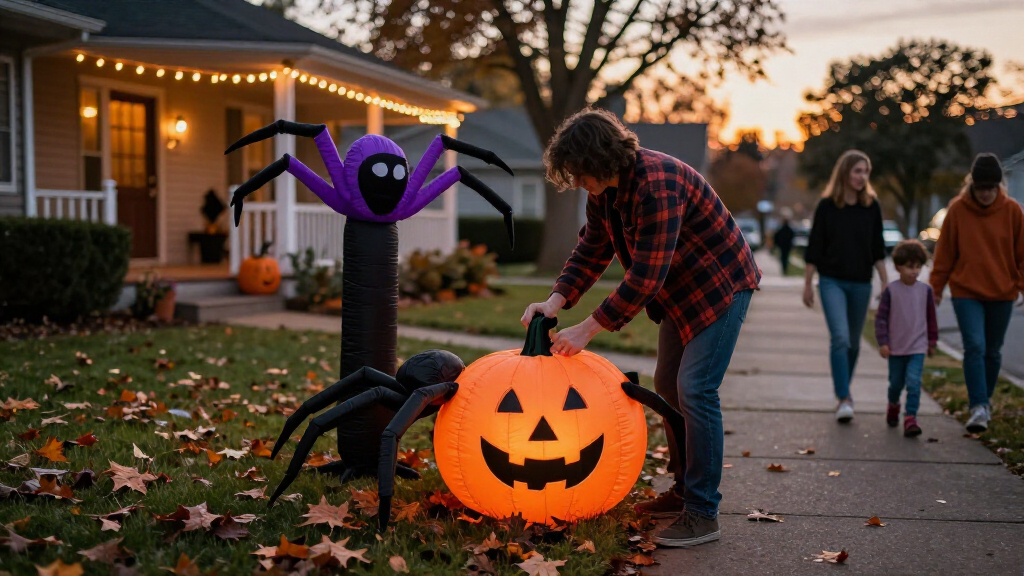 Halloween yard inflatables