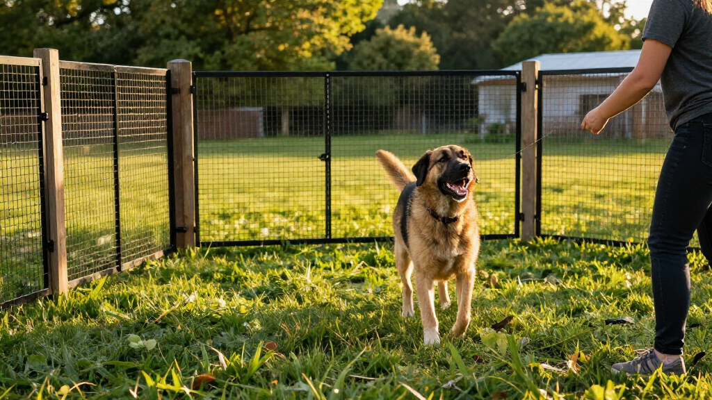outdoor dog run enclosure for big dogs