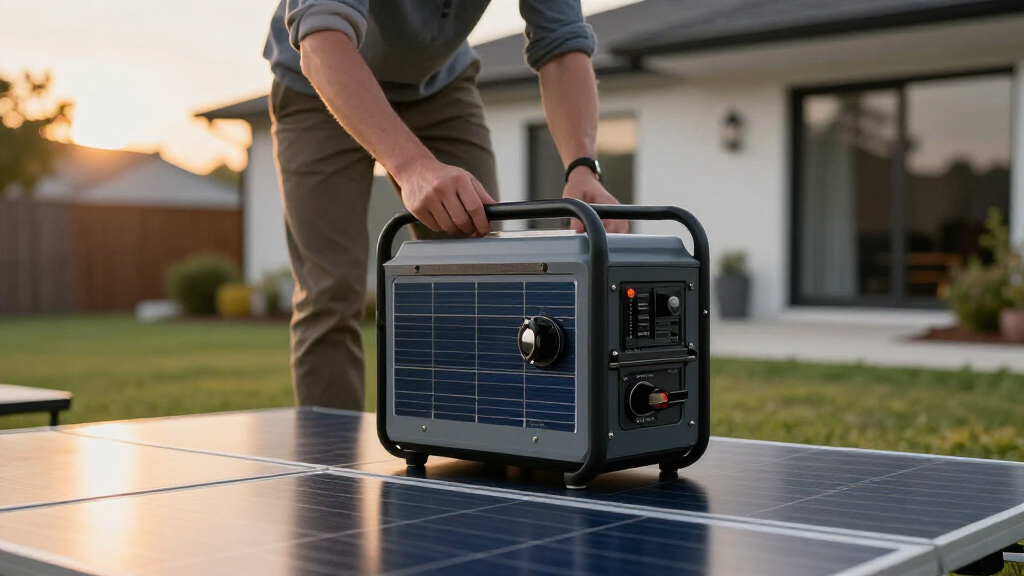 solar-powered backup generators