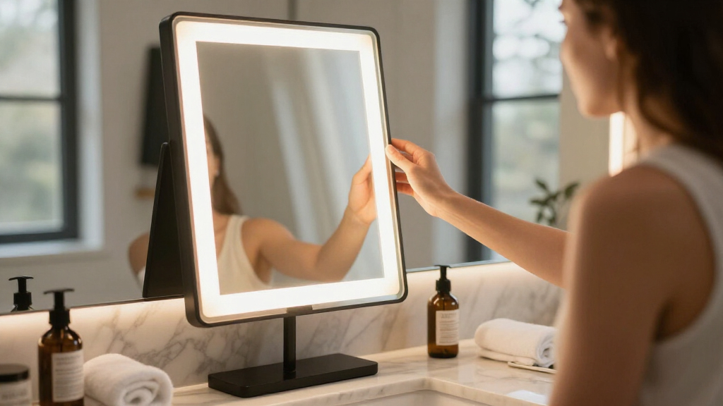 best high-end vanity mirror with lights