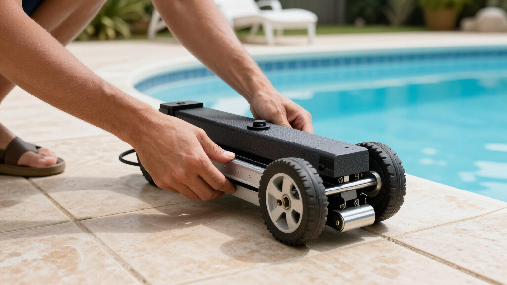 automatic pool cleaner wheels and tracks