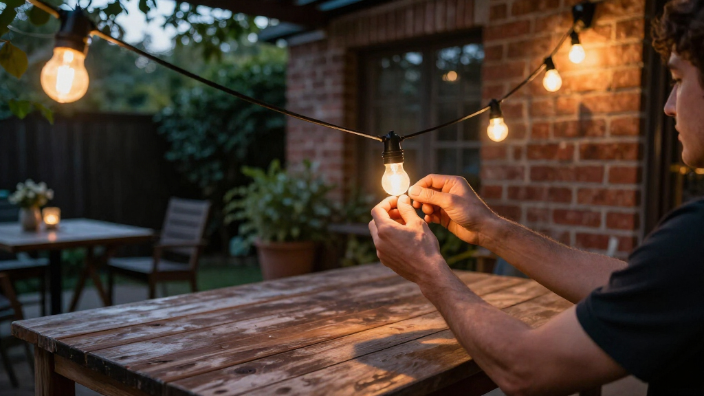 outdoor string lights
