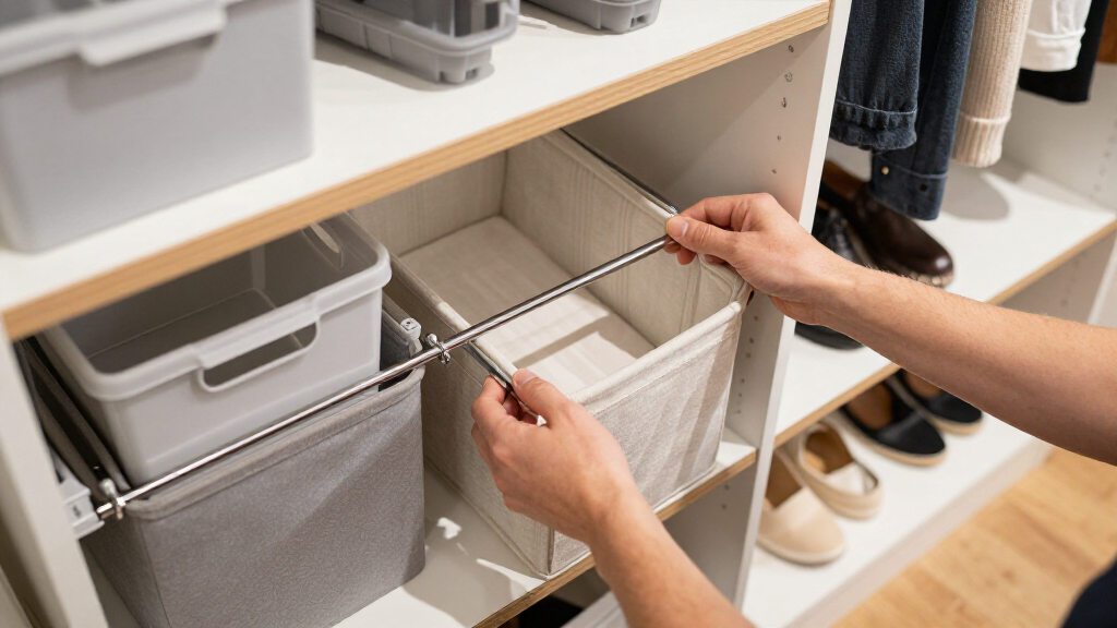 modular closet organizer system for walk in closets
