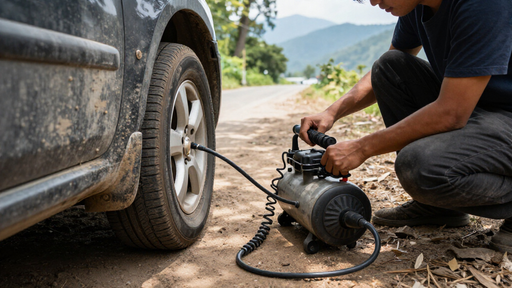 tire inflator air compressors for road trips