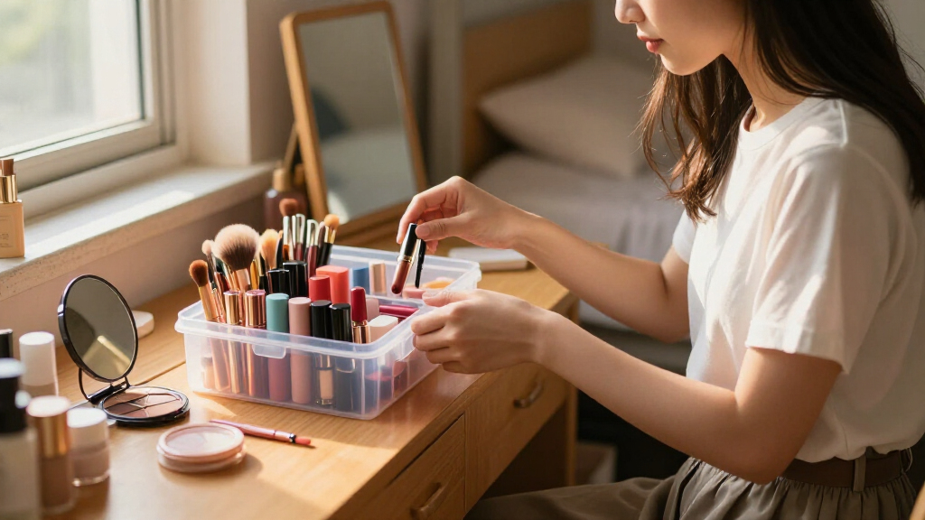 makeup organizers for college students