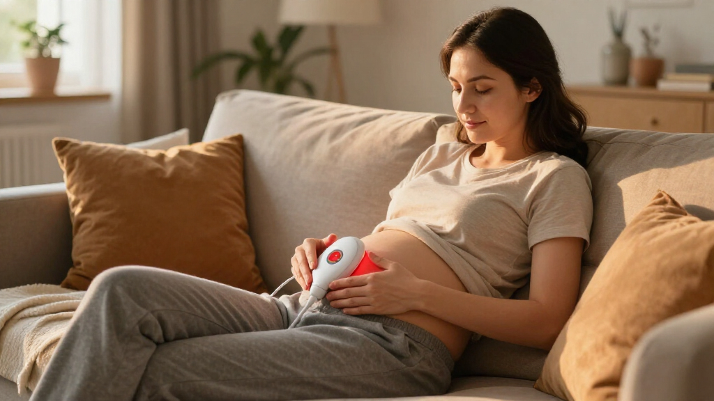 red light therapy for postpartum recovery device