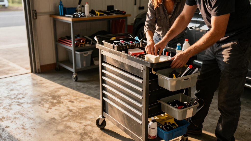 best detailing carts with storage