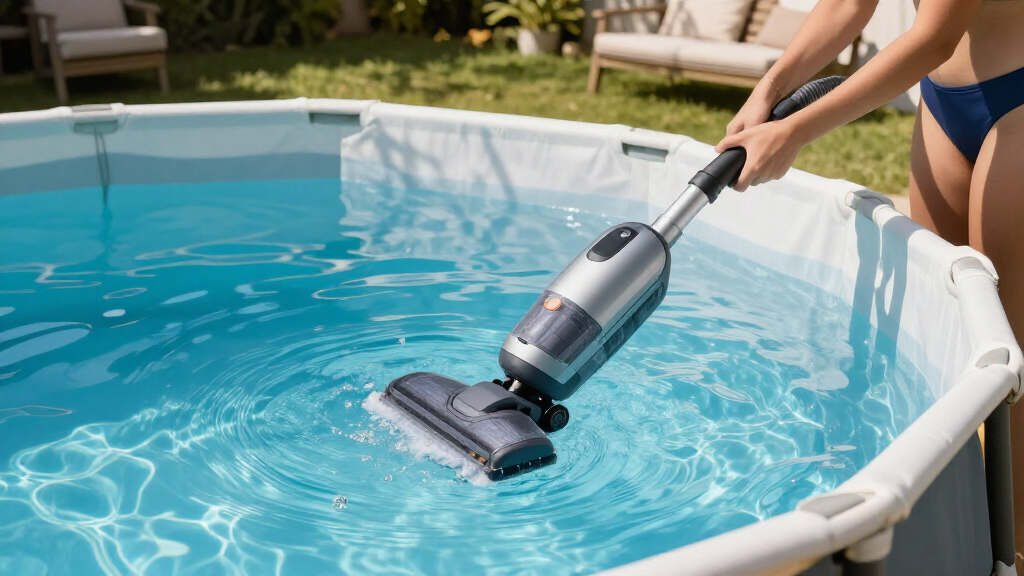 above ground pool cordless vacuum