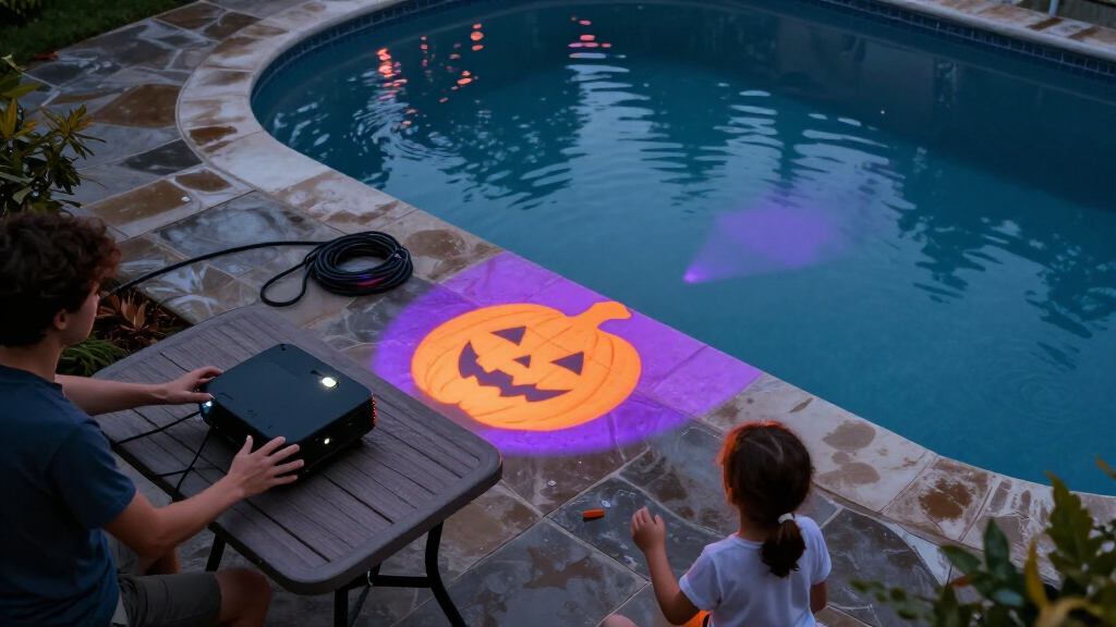 outdoor Halloween projector lights