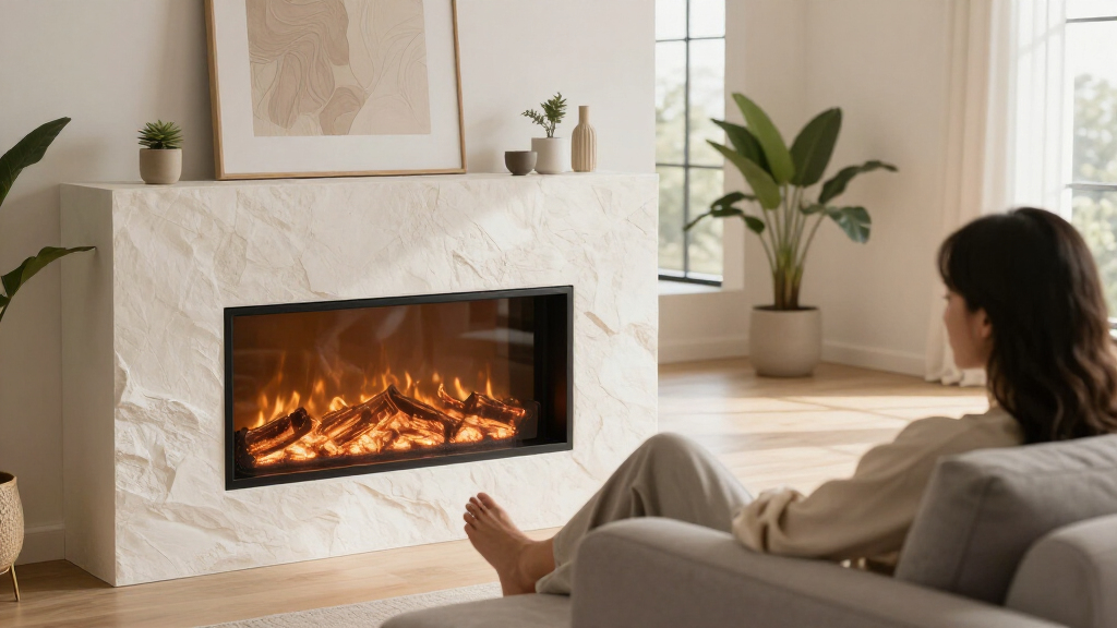 slim electric fireplaces