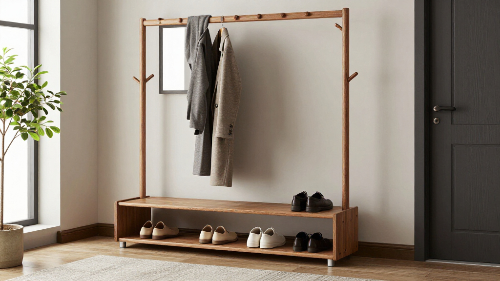best coat racks with shoe storage for entryway organization