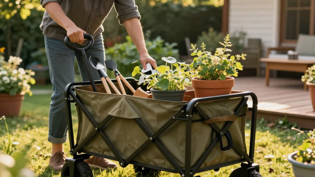 best folding wagon for garden and urban hauling