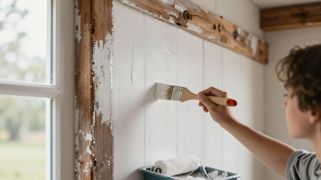 white paint for farmhouse look