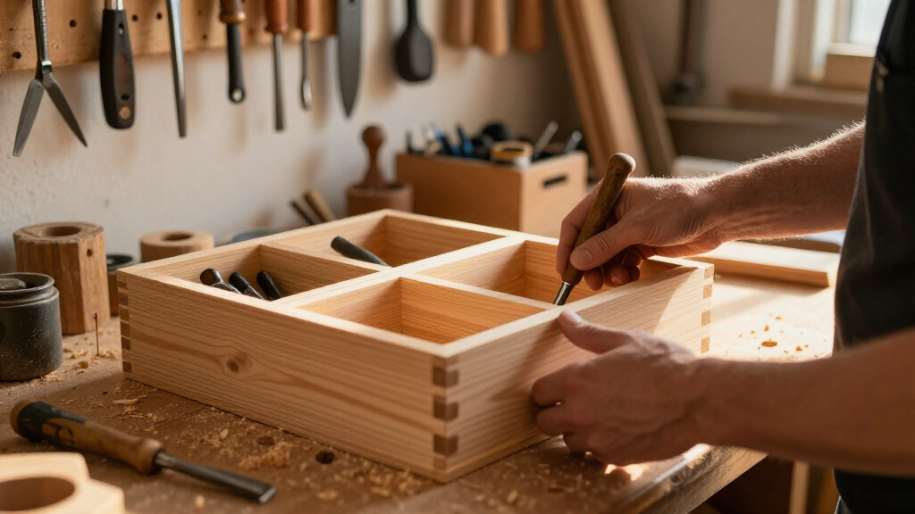 woodworking storage and organization bins