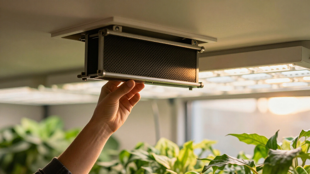 carbon filter for grow room odor control