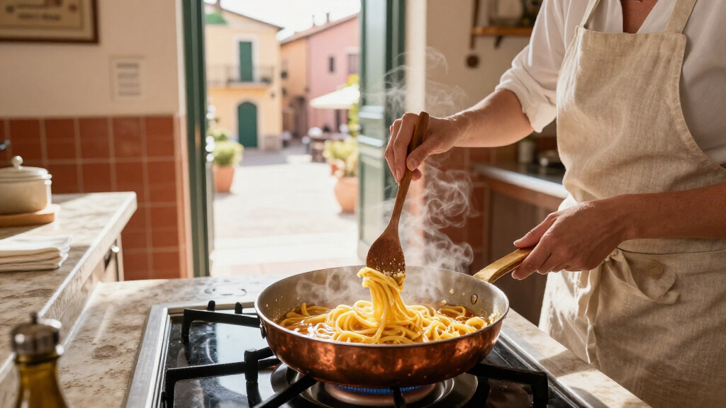 Make the Sauce Glossy with Butter and Pasta Water