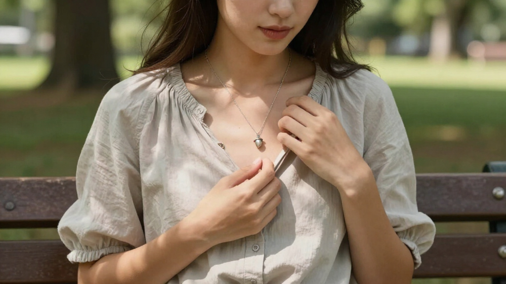 acorn charm sterling necklace