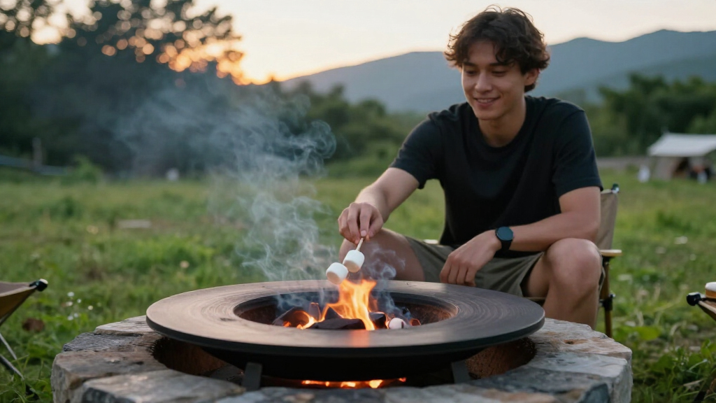 smokeless fire pit for camping
