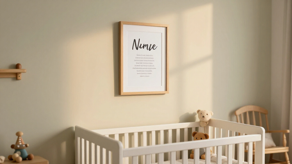 best framed name meaning prints for nurseries