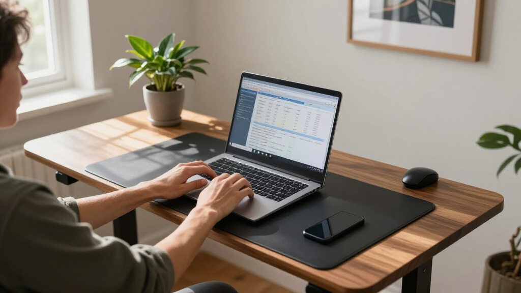 best electric standing desk for home office tax work