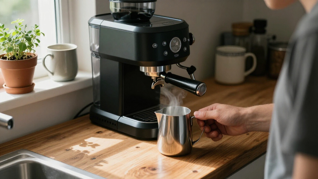 espresso machine with milk frother under 5000