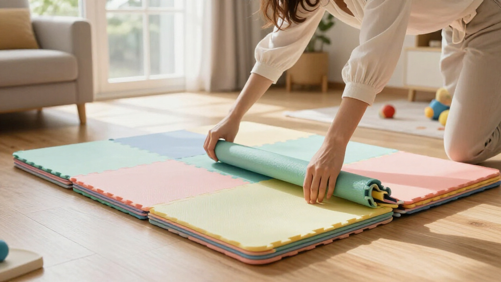 nontoxic play mats foldable