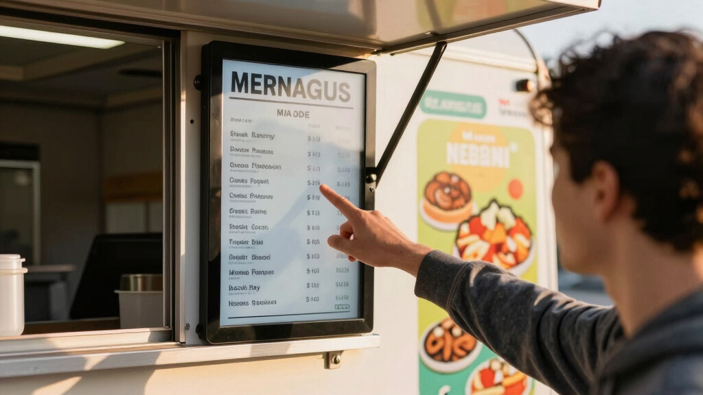 best restaurant digital menu boards for mobile kitchens
